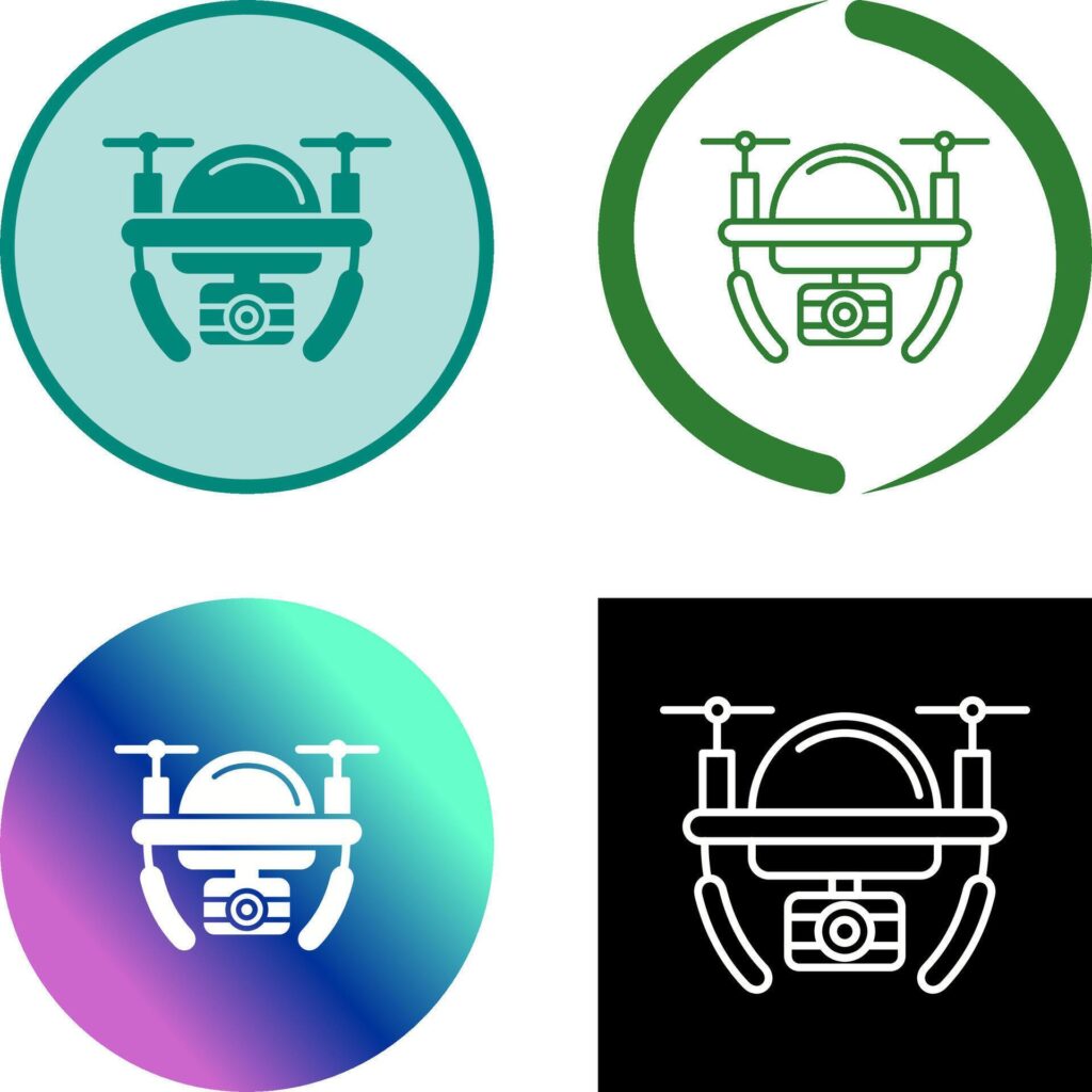 Camera Drone Icon Design Stock Free