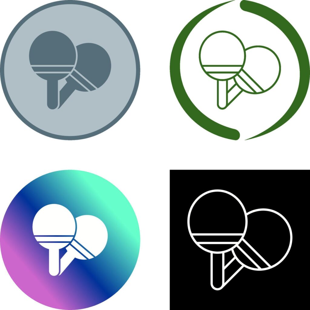 Ping Pong Icon Design Stock Free