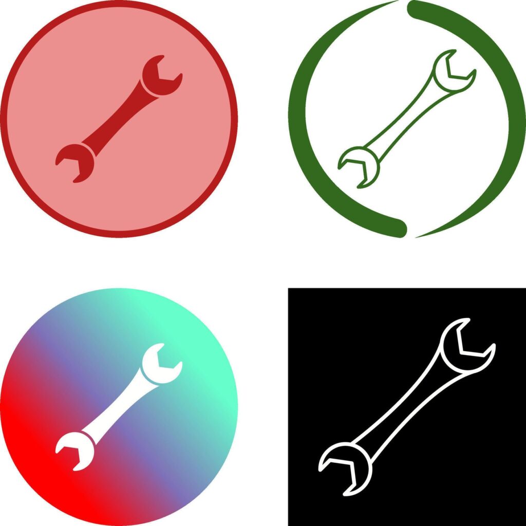 Spanner Icon Design Stock Free