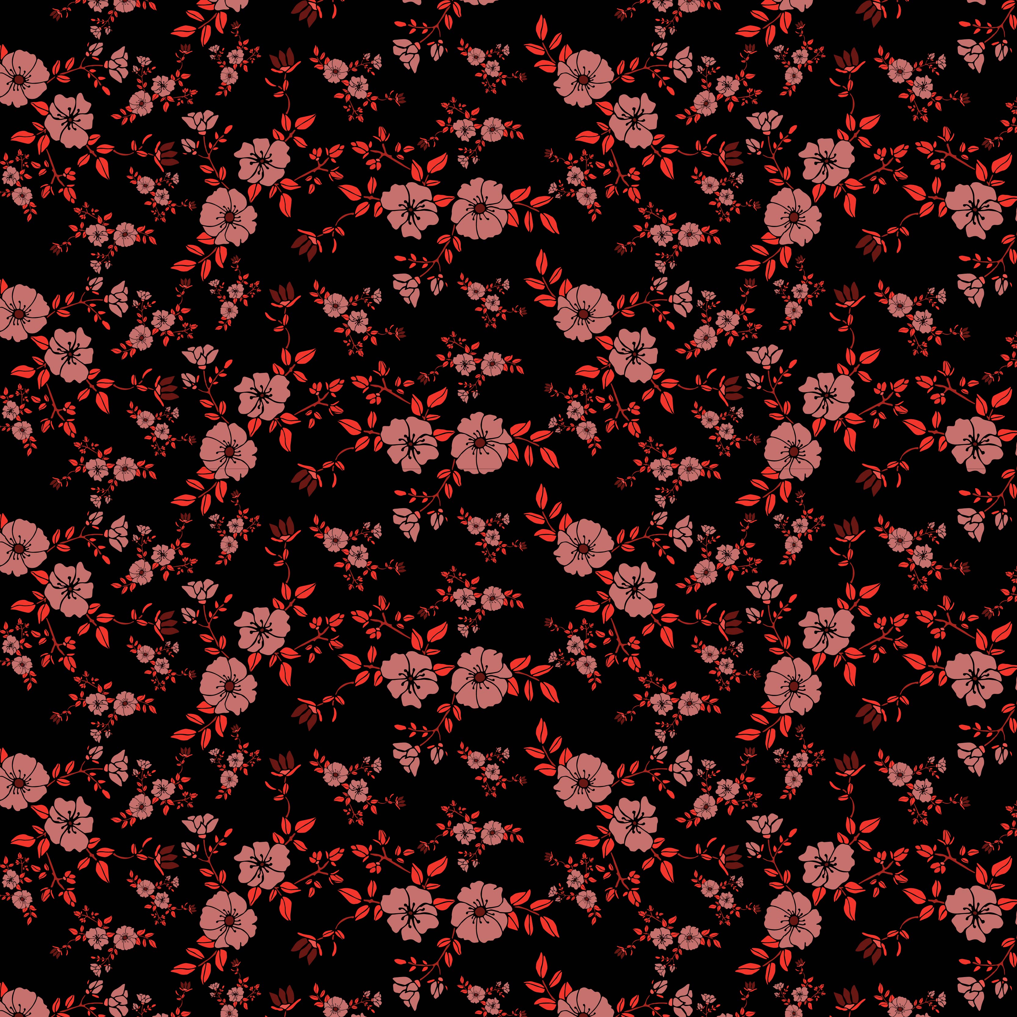 beautiful floral pattern Free Vector