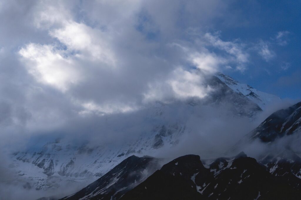 Mountain in Nepal, Annapurna Base Camp, Machapuchare Mountain, Annapurna Trekking, Travel in Nepal Stock Free