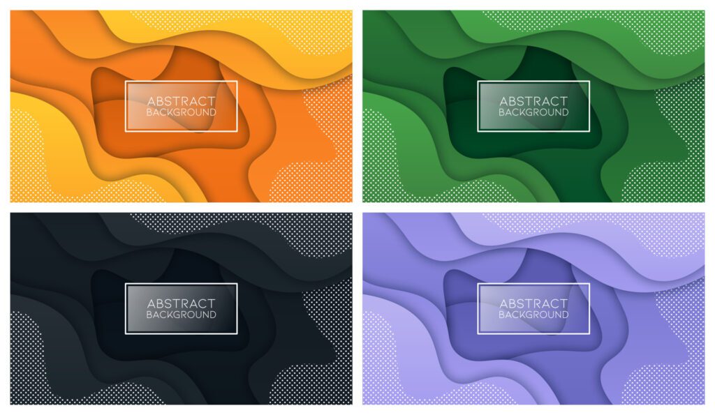 Colorful liquid and geometric background with fluid gradient shapes Free Vector