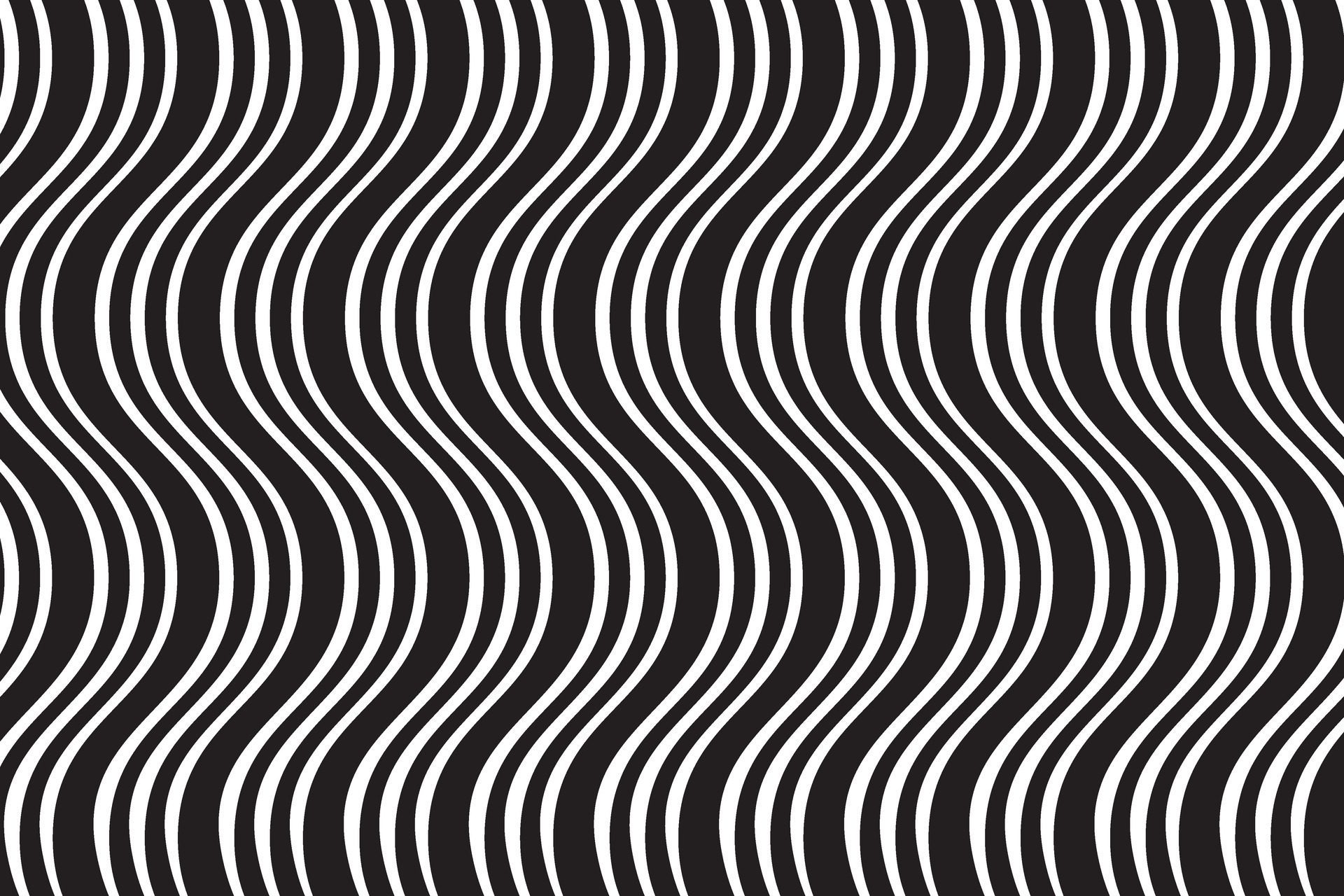 simple abstract black color seamlees vertical line smooth zig zag pattern the lines in the form of a spiral Free Vector