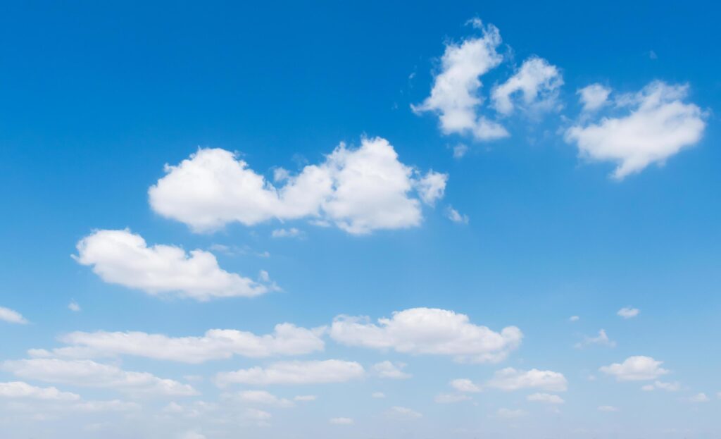 blue sky with white cloud background nature view Stock Free