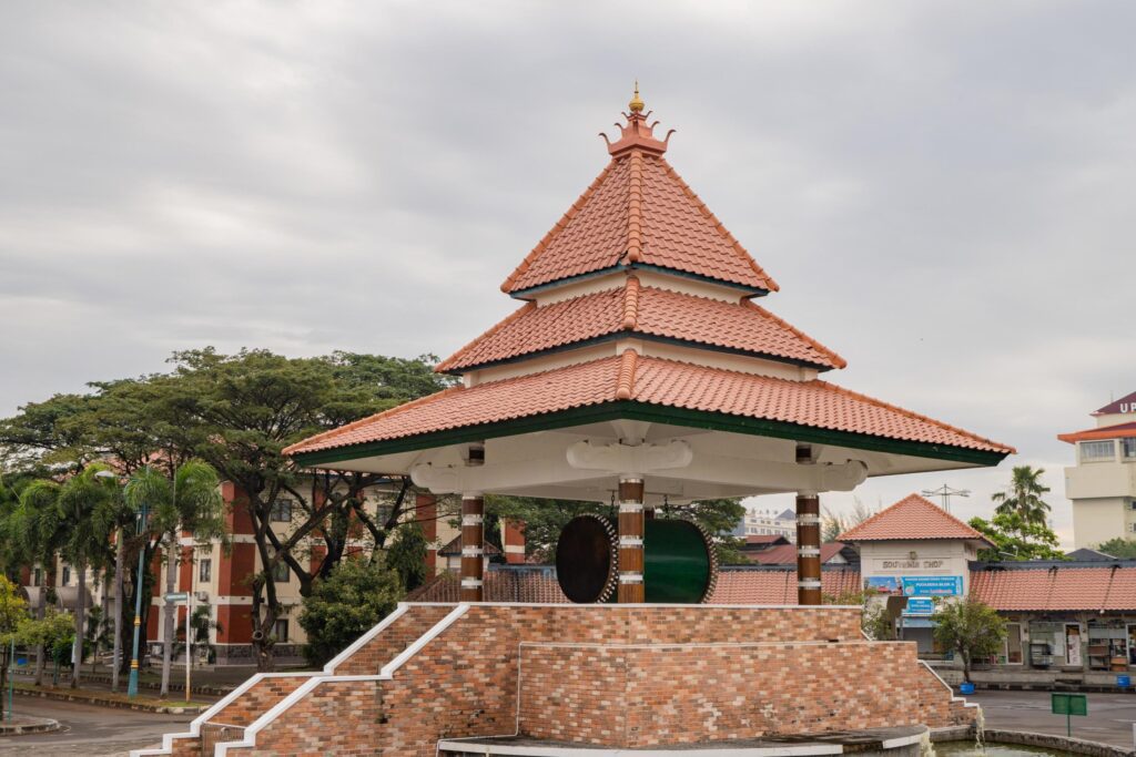 Bedug House, the warning stuff for prayer of Muslim. The photo is suitable to use for Ramadhan poster and Muslim content media. Stock Free