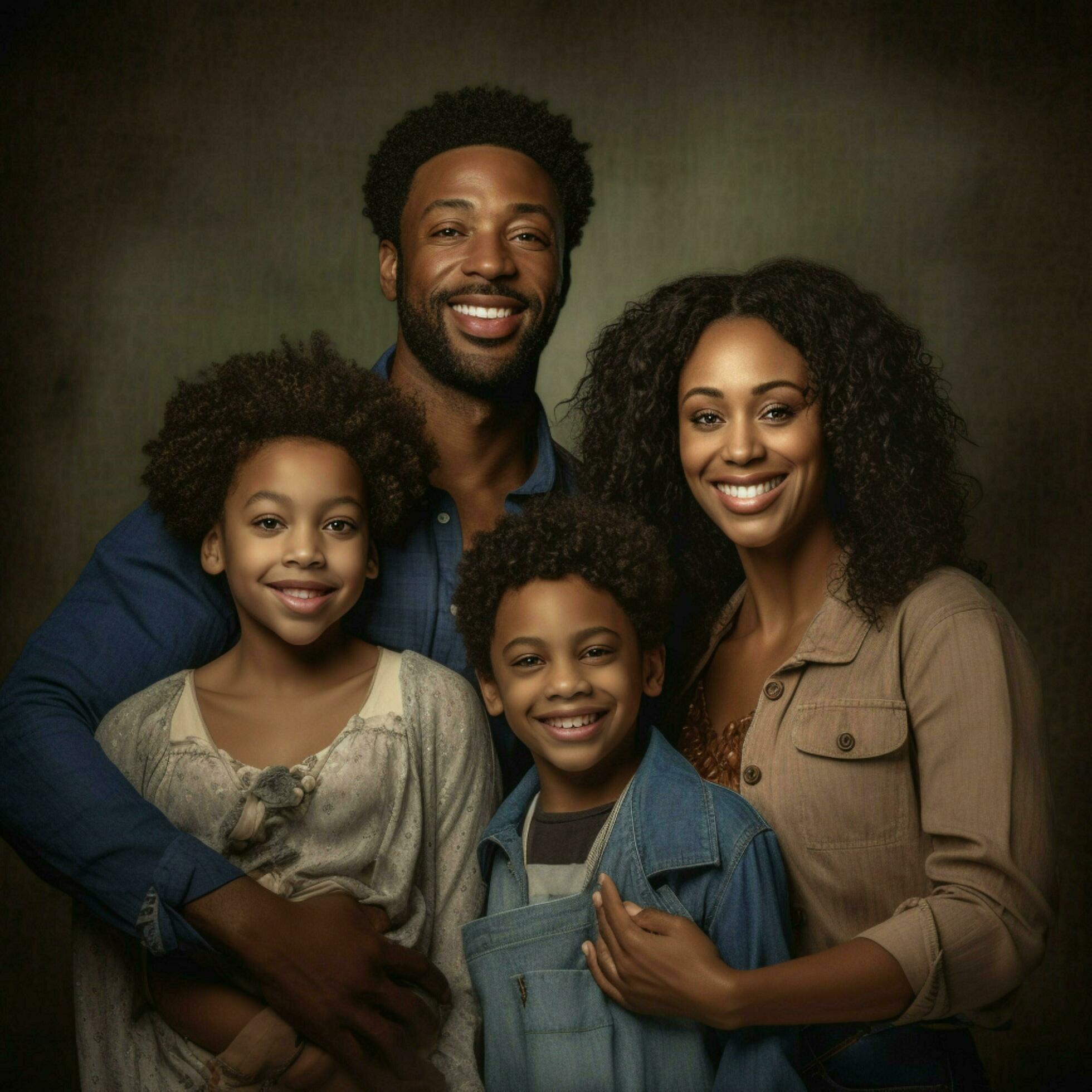 african american family high quality 4k ultra hd Stock Free