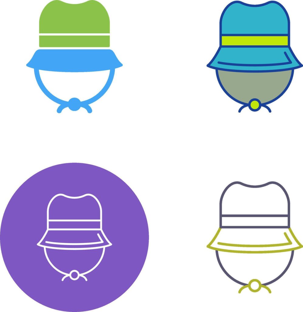 Camping Hat Icon Design Stock Free