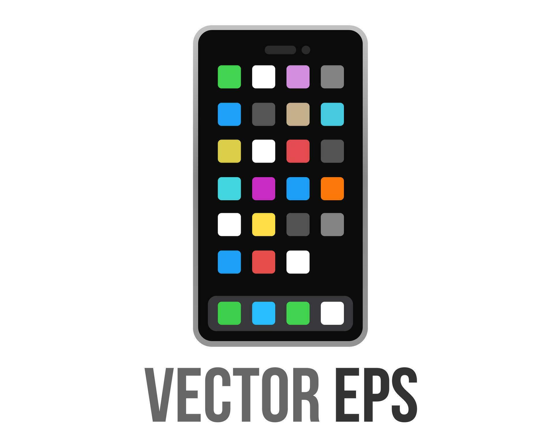 Vector mobile phone icon with rightward arrow pointed at it from left Stock Free and Free SVG