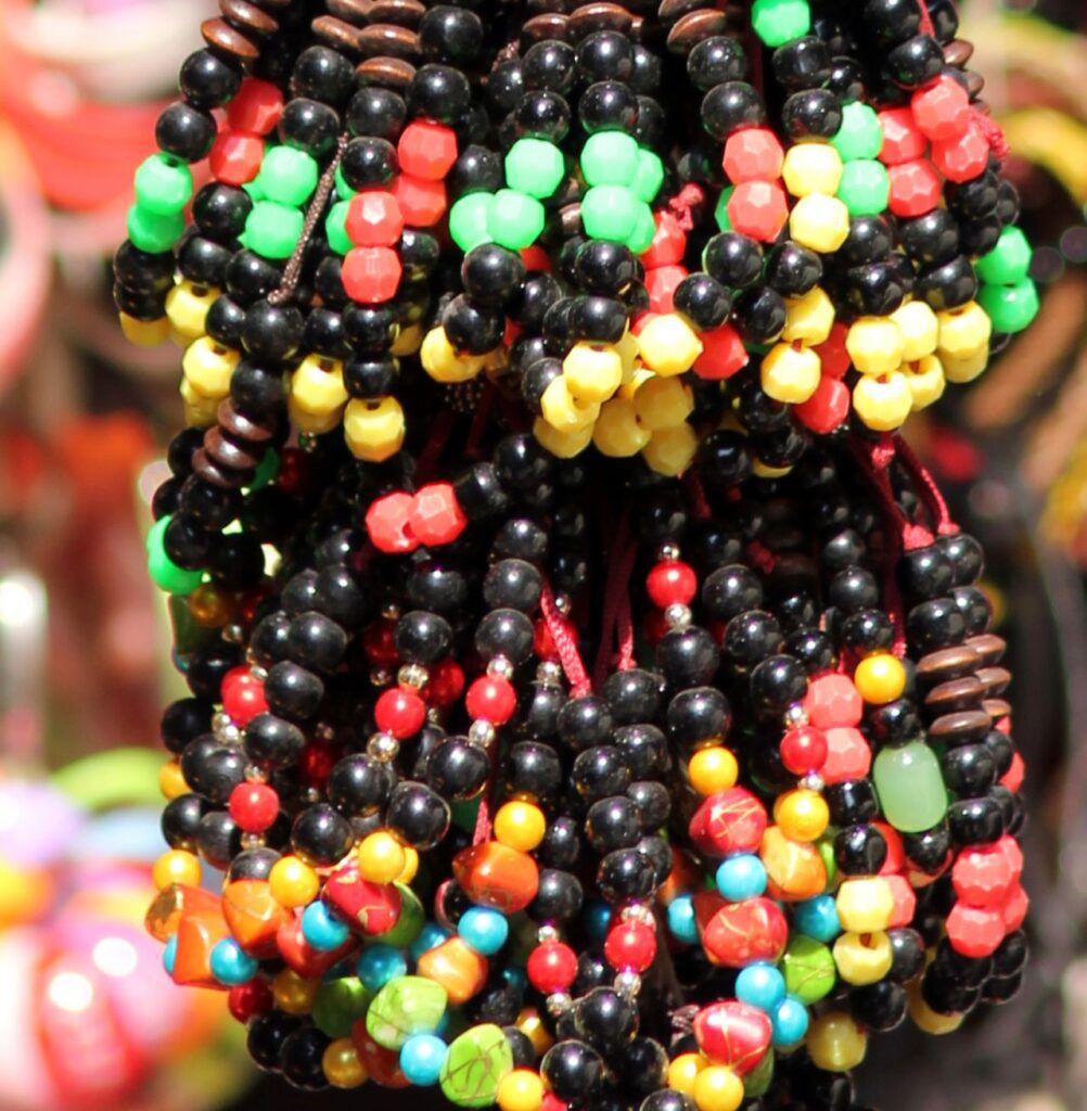 Street Vendor Beads Stock Free