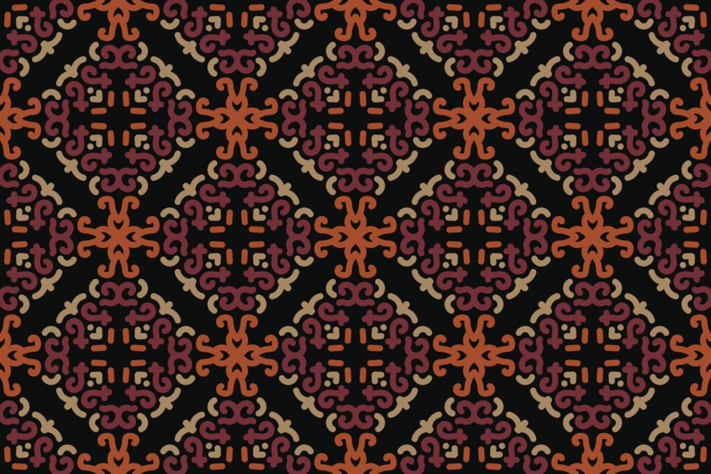 oriental pattern. vintage background with Arabic ornament. Pattern, background and wallpaper for your design. Textile ornament. illustration. Free Vector
