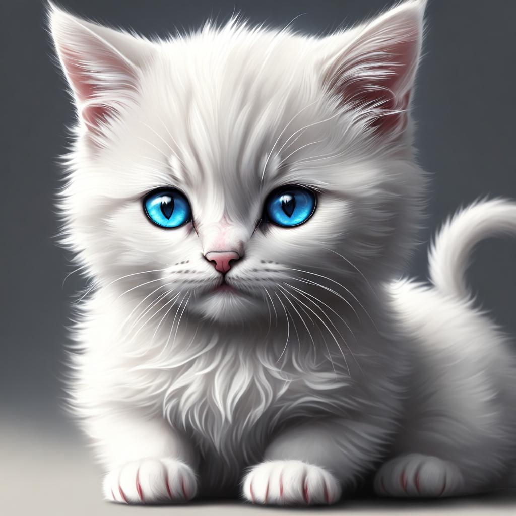 Kitten cute adorable and by @ai_generated