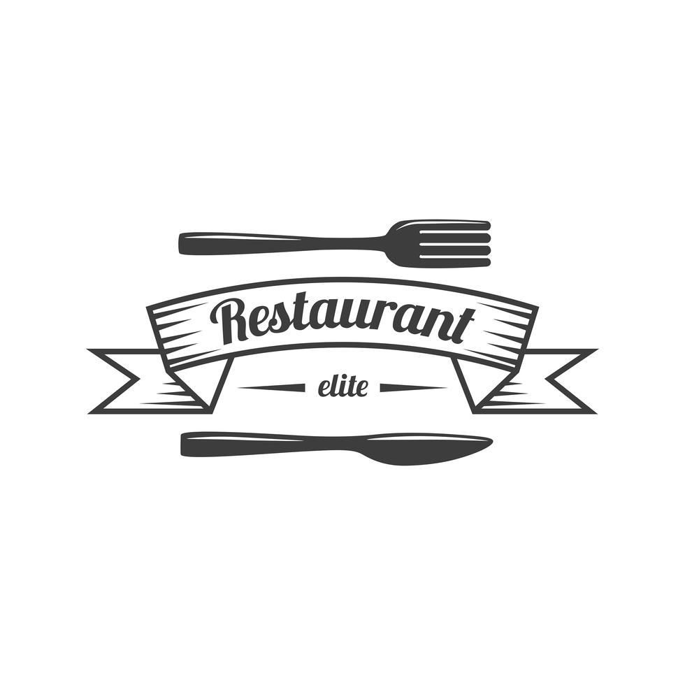 Restaurant Label Food Service Logo Stock Free