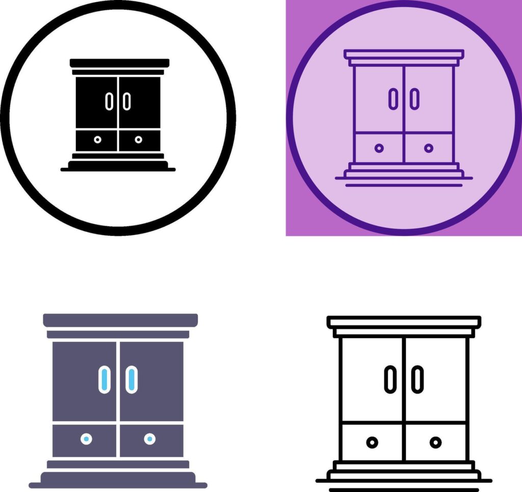 Wardrobe Icon Design Stock Free