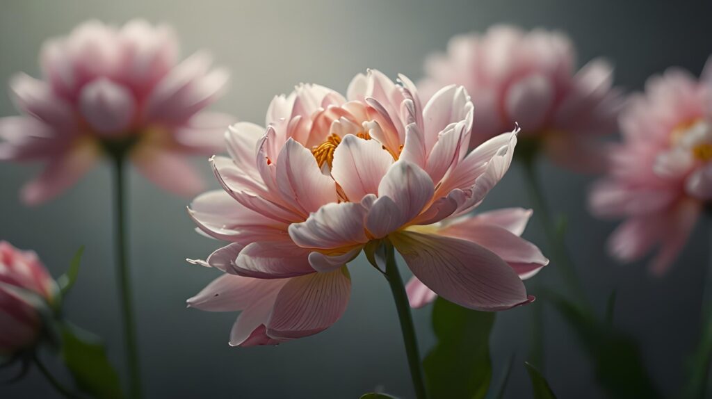 Lily flowers with beautiful blur background Stock Free