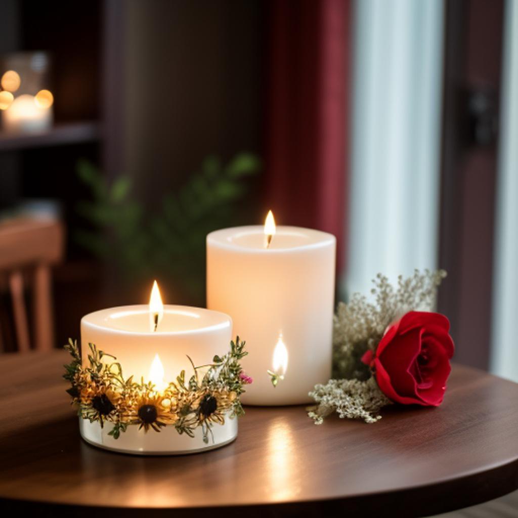 Tabletop decor candle and by @ai_generated