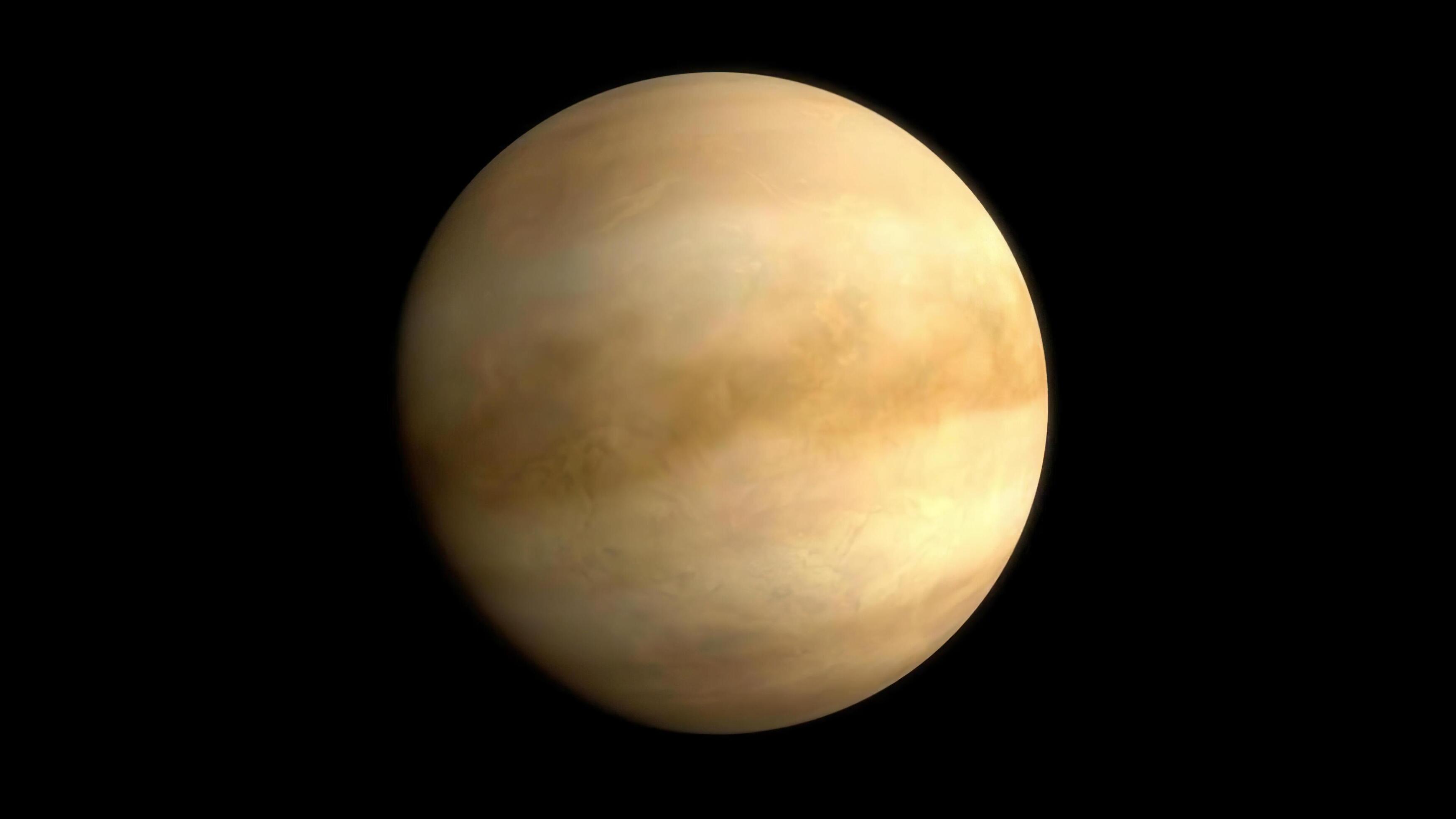 Beautiful planet of Venus isolated on black background. Universe science astronomy Stock Free