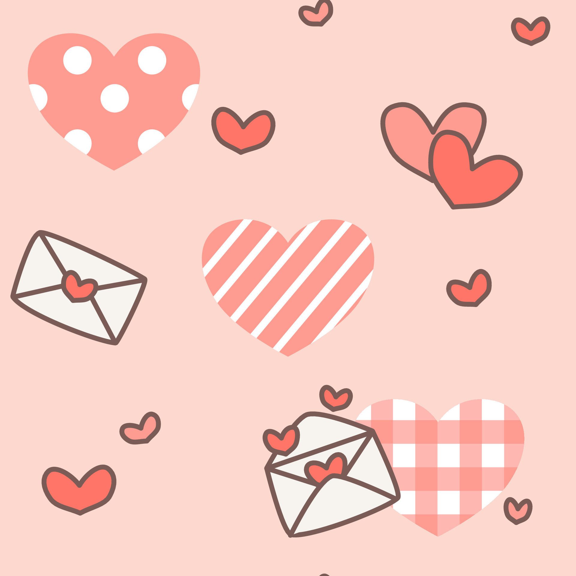 Seamless pattern with valentine bear Free Vector