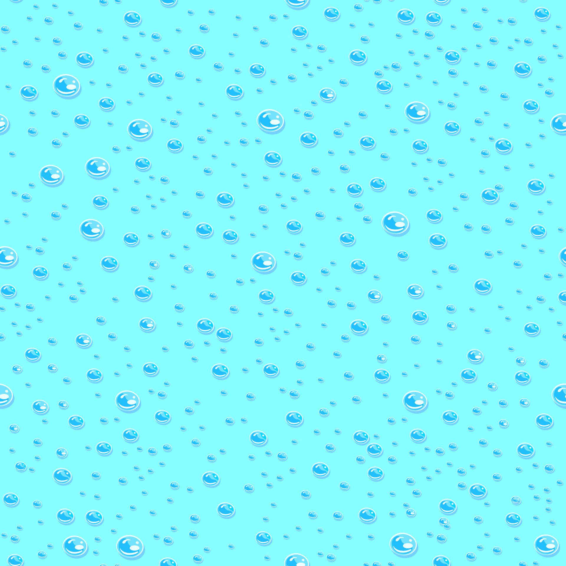 Water drops seamless pattern on a blue background. Free Vector