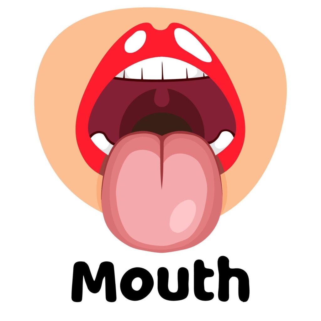 mouth icon illustration Stock Free