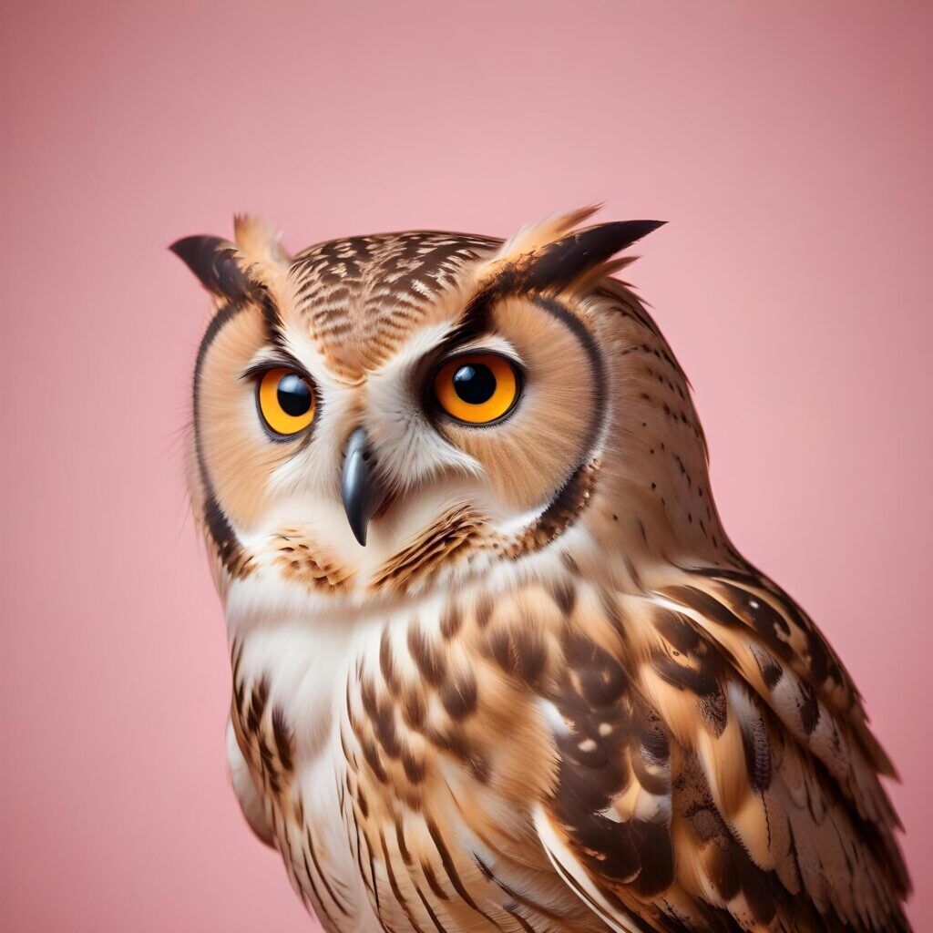 owl on lite background Stock Free