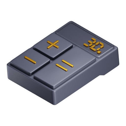 Calculator, iso, premium 3D illustration