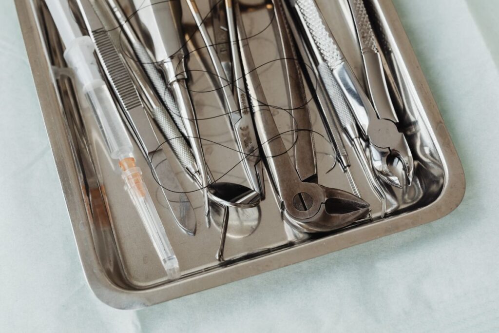 Detail of dental tools Stock Free