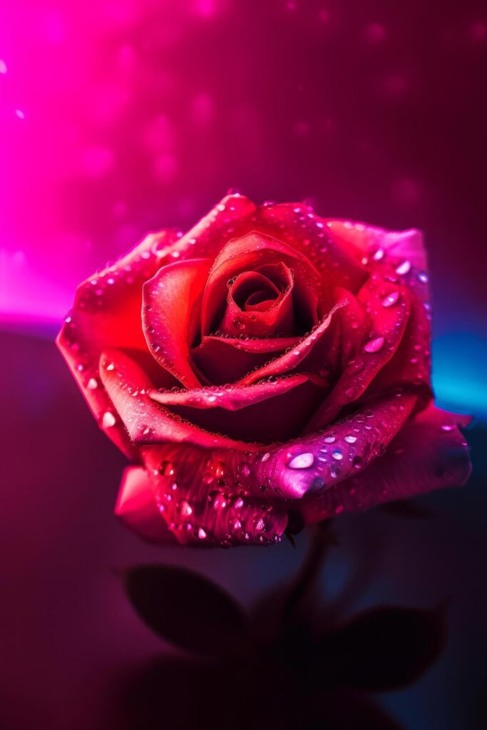 Rose flower phone wallpaper. Illustration Stock Free