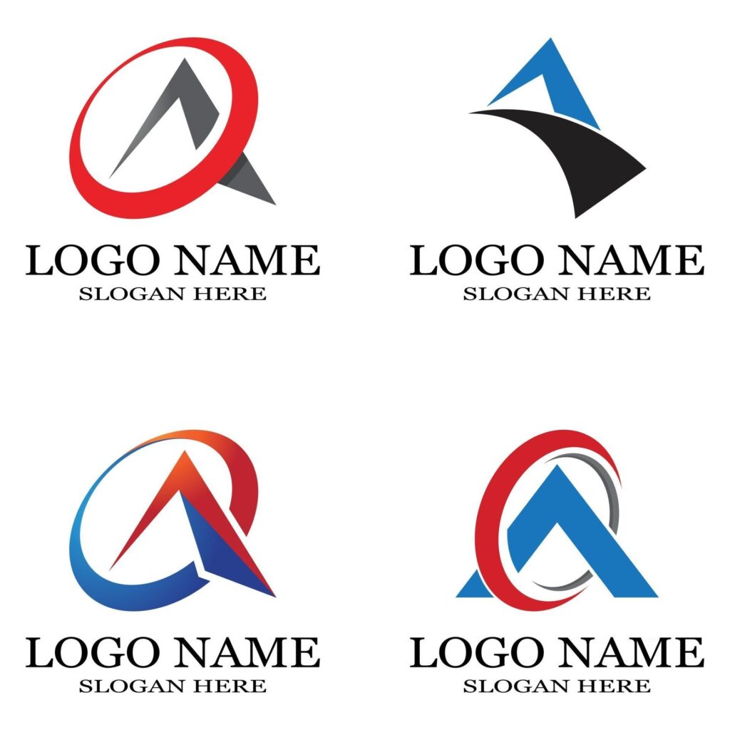 A Letter Logo Template vector icon illustration design Stock Free