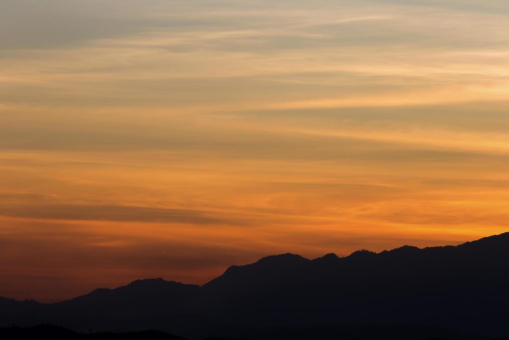 Beautiful sky at sunrise Natural background Stock Free