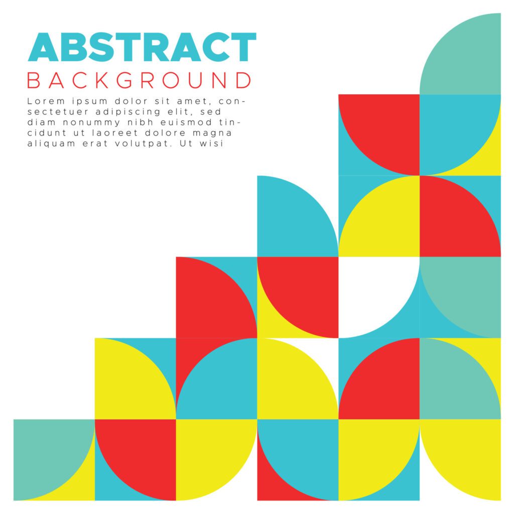 geometric abstract background punchy vector design Free Vector