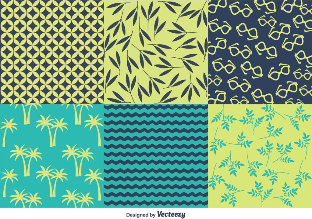 Spring and Summer Beach Pattern Vectors Free Vector and Free SVG