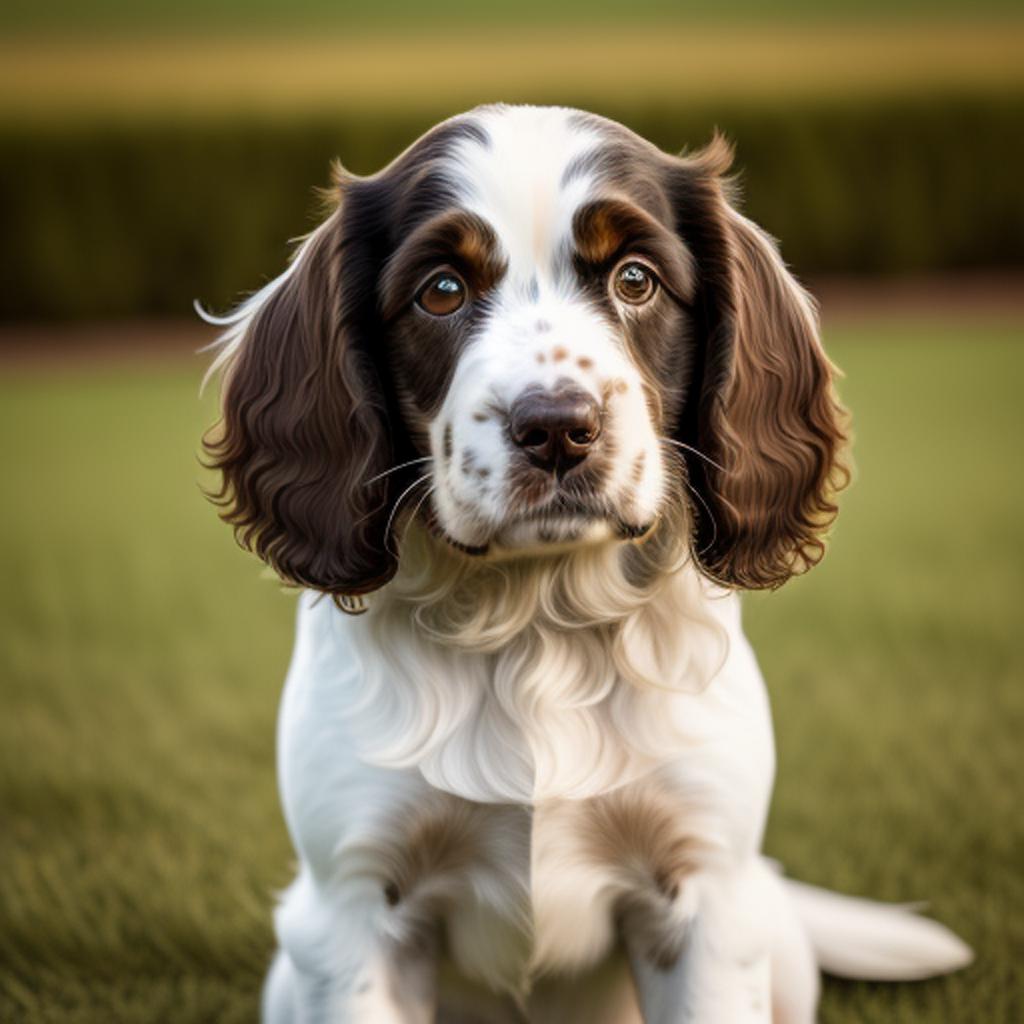 White and brown Springer by @ai_generated