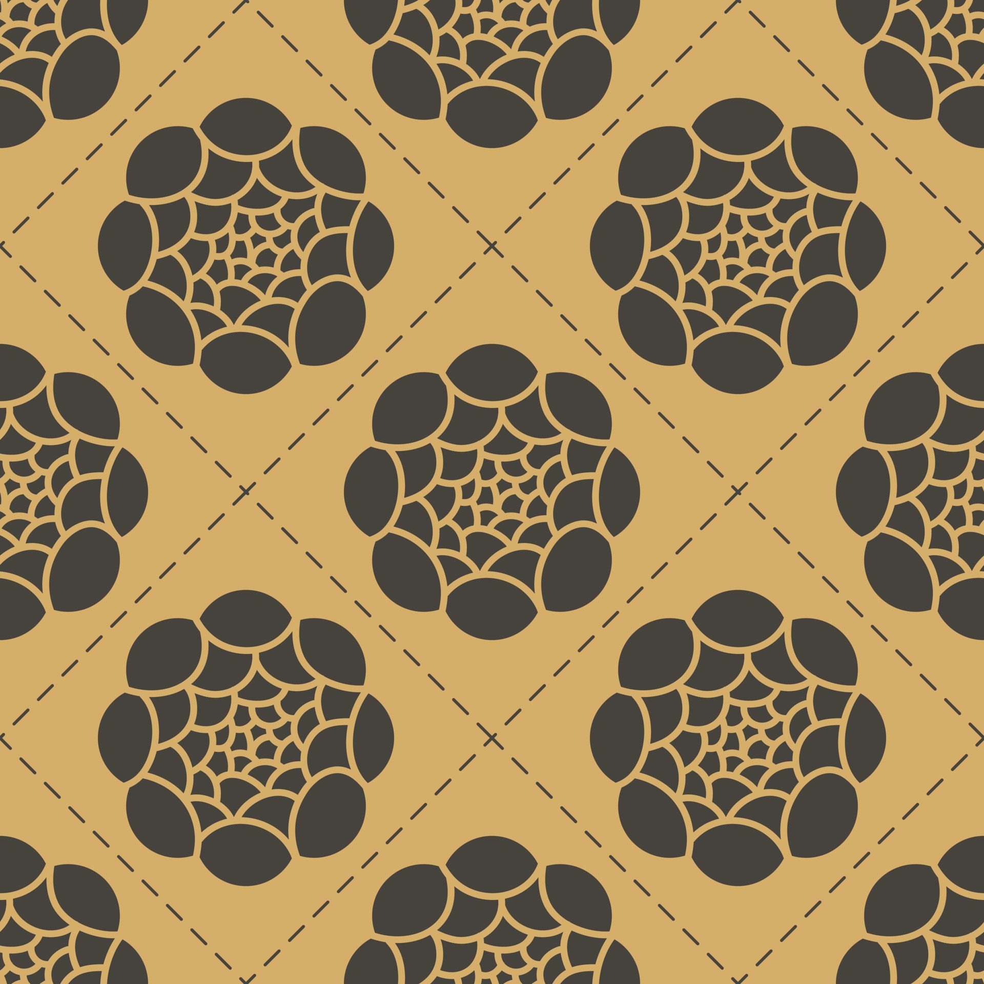 Background with seamless pattern. Fabric patterns and wrapping paper patterns for decoration. Free Vector and Free SVG