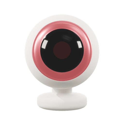 
									Webcam, device, computer camera 3D illustration