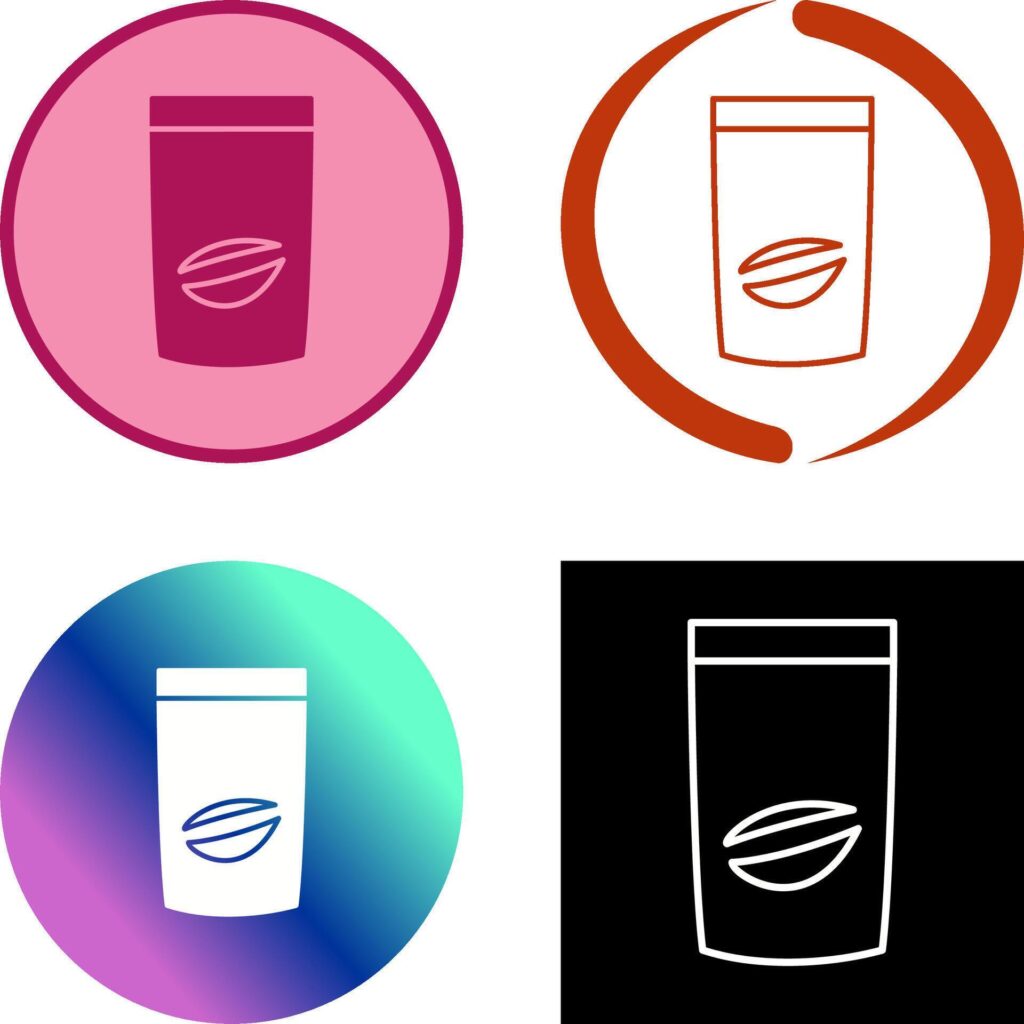 Coffee Bag Icon Design Stock Free