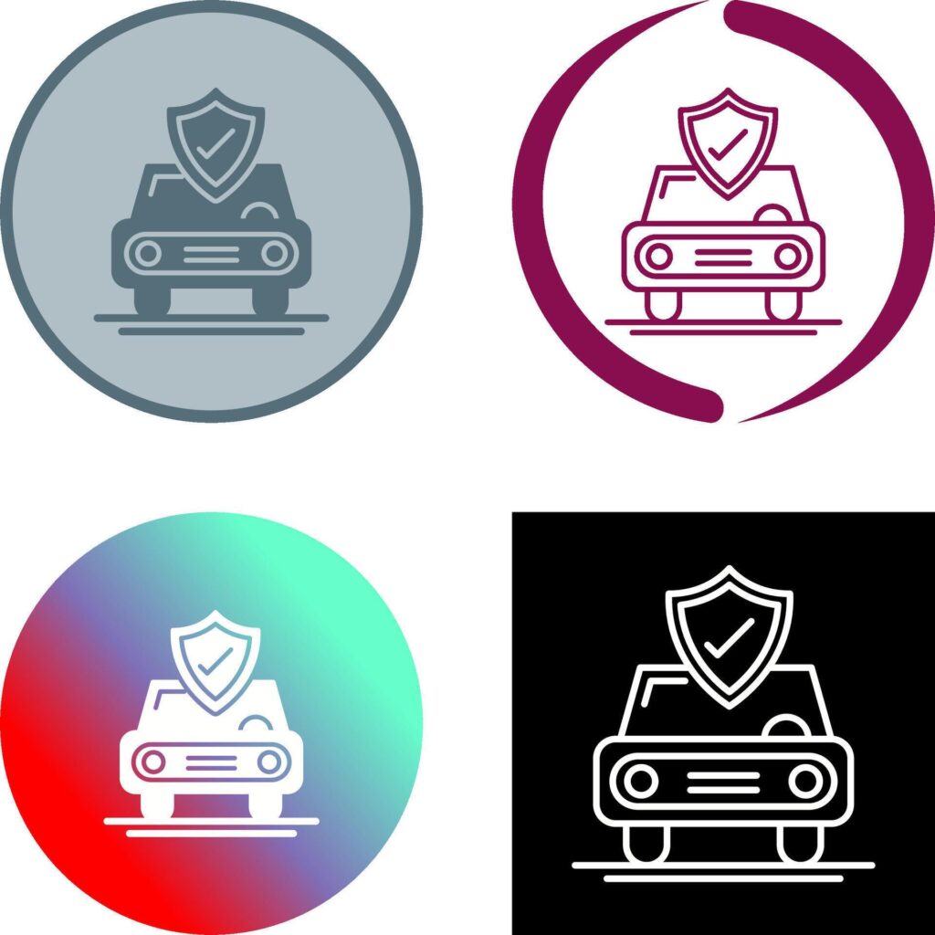 Car Protection Icon Design Stock Free