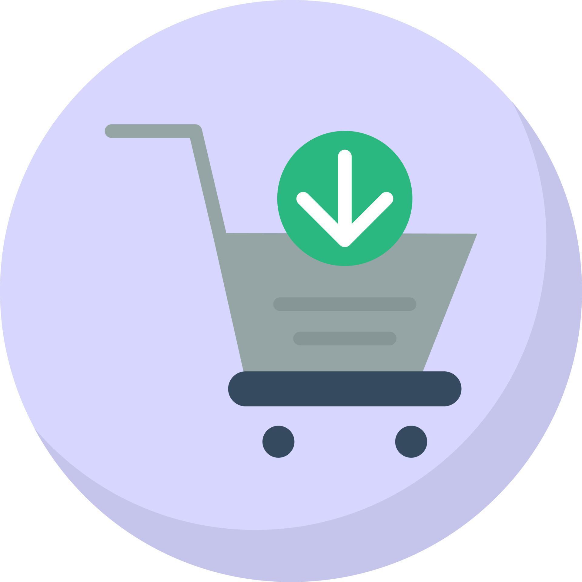 Cart Arrow Down Vector Icon Design Stock Free