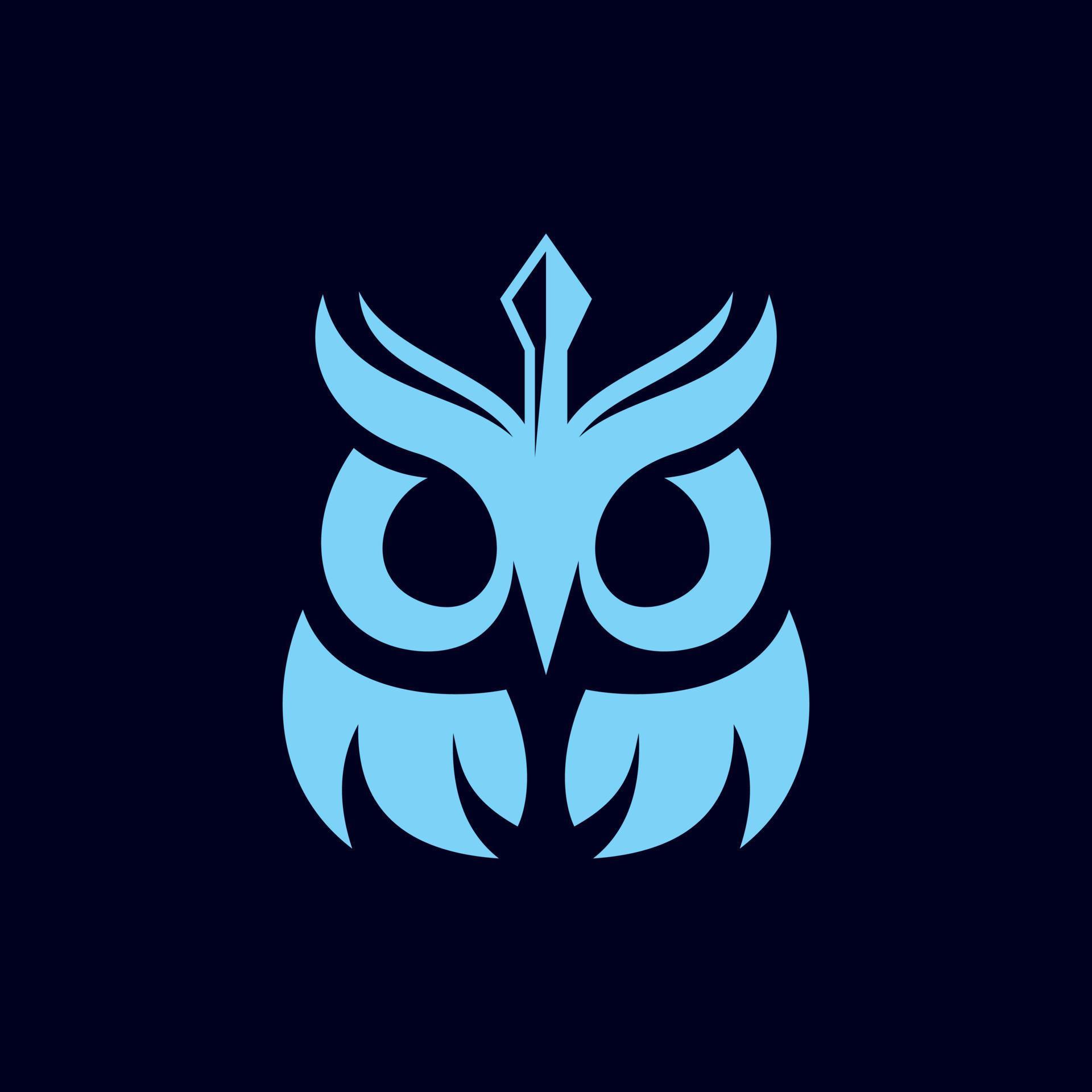 Animal cute owl arrow modern logo Stock Free