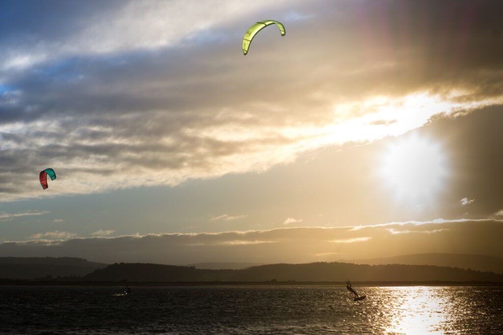 Kite surfing Stock Free