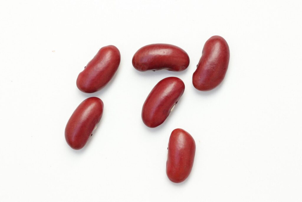 Red beans isolated on white background Stock Free