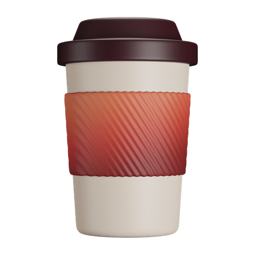 Cup, to go, coffee 3D illustration