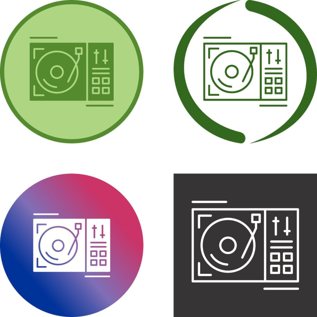 Turntable Icon Design Stock Free