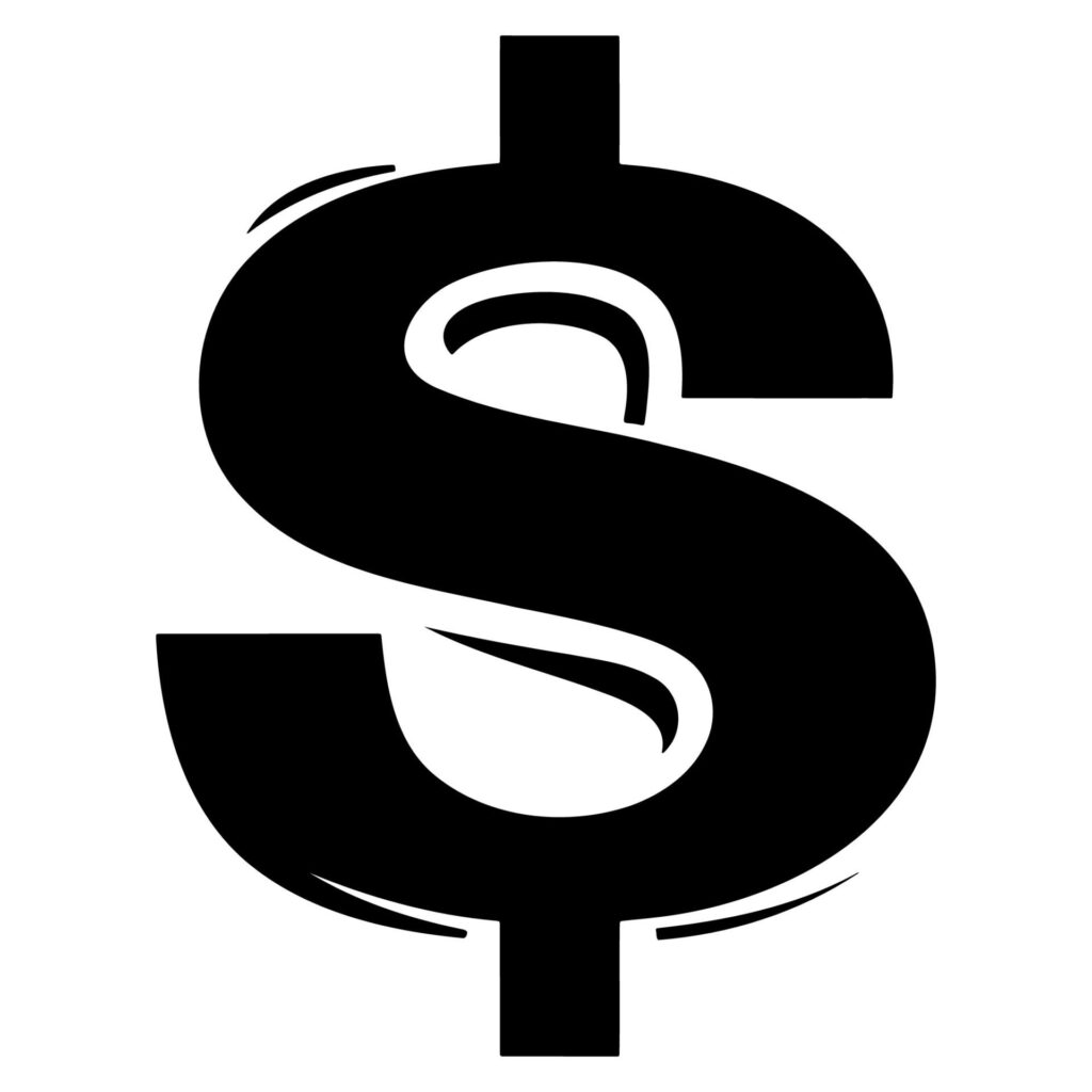 Simple Dollar Logo Free Vector