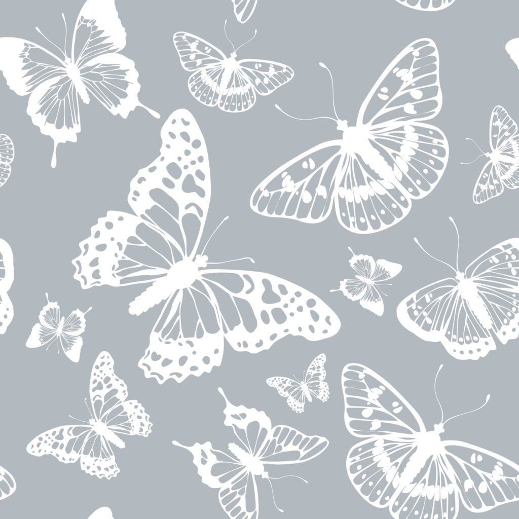 Vector butterflies pattern. Abstract seamless background. Free Vector