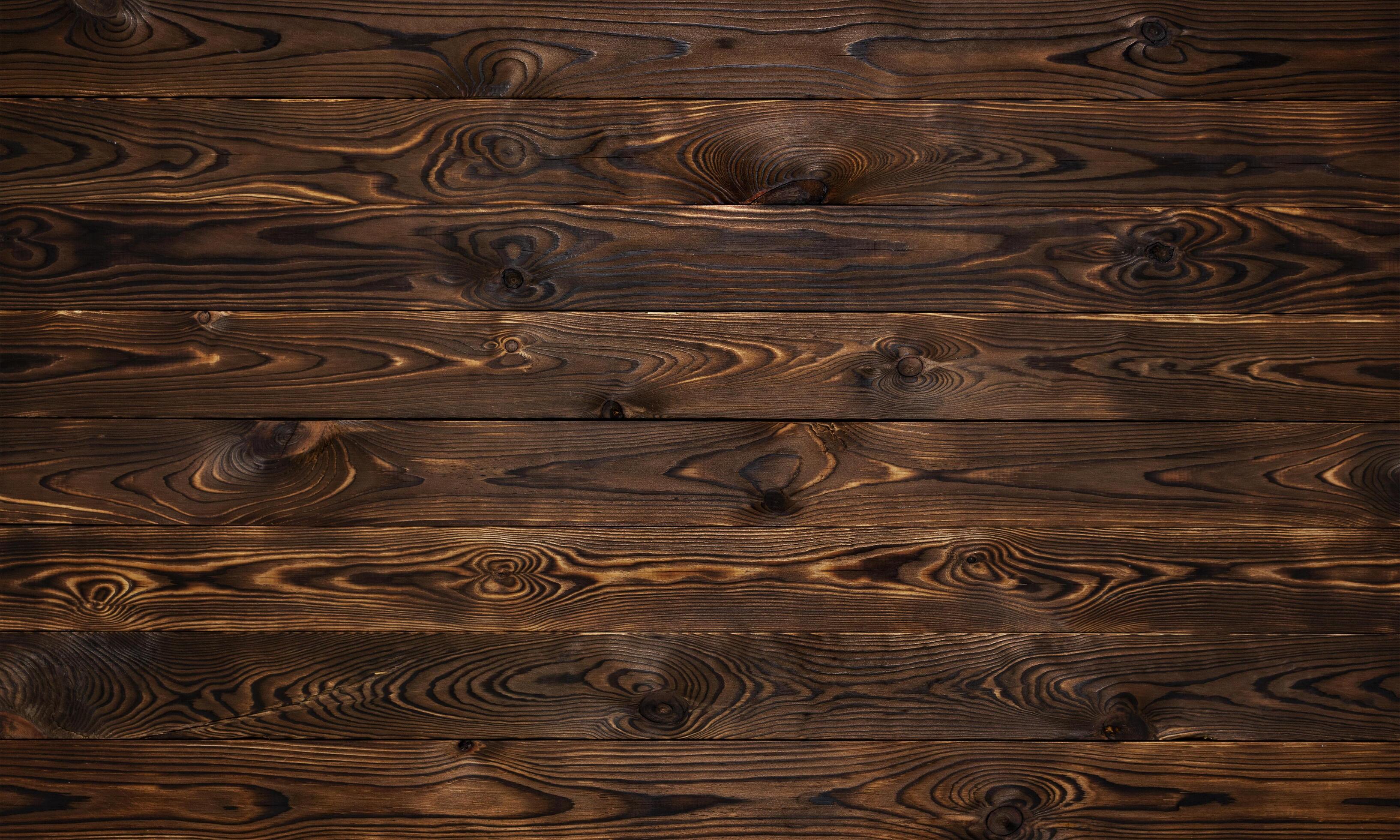 Wooden background, rustic brown planks texture, old wood wall backdrop Stock Free