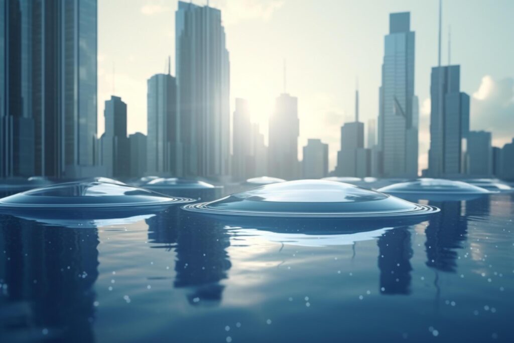 The Floating Metropolis A Vision of the Future Stock Free