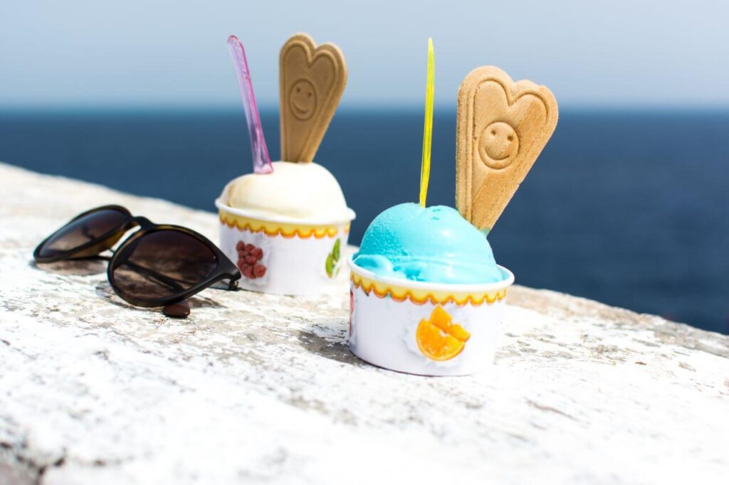 Ice Cream Cone Seaside Summer Stock Free