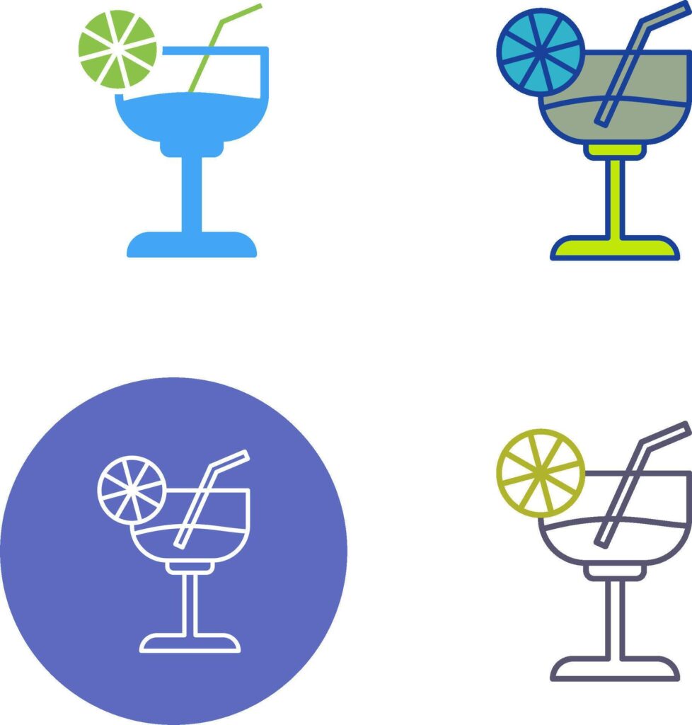 Cocktail Icon Design Stock Free