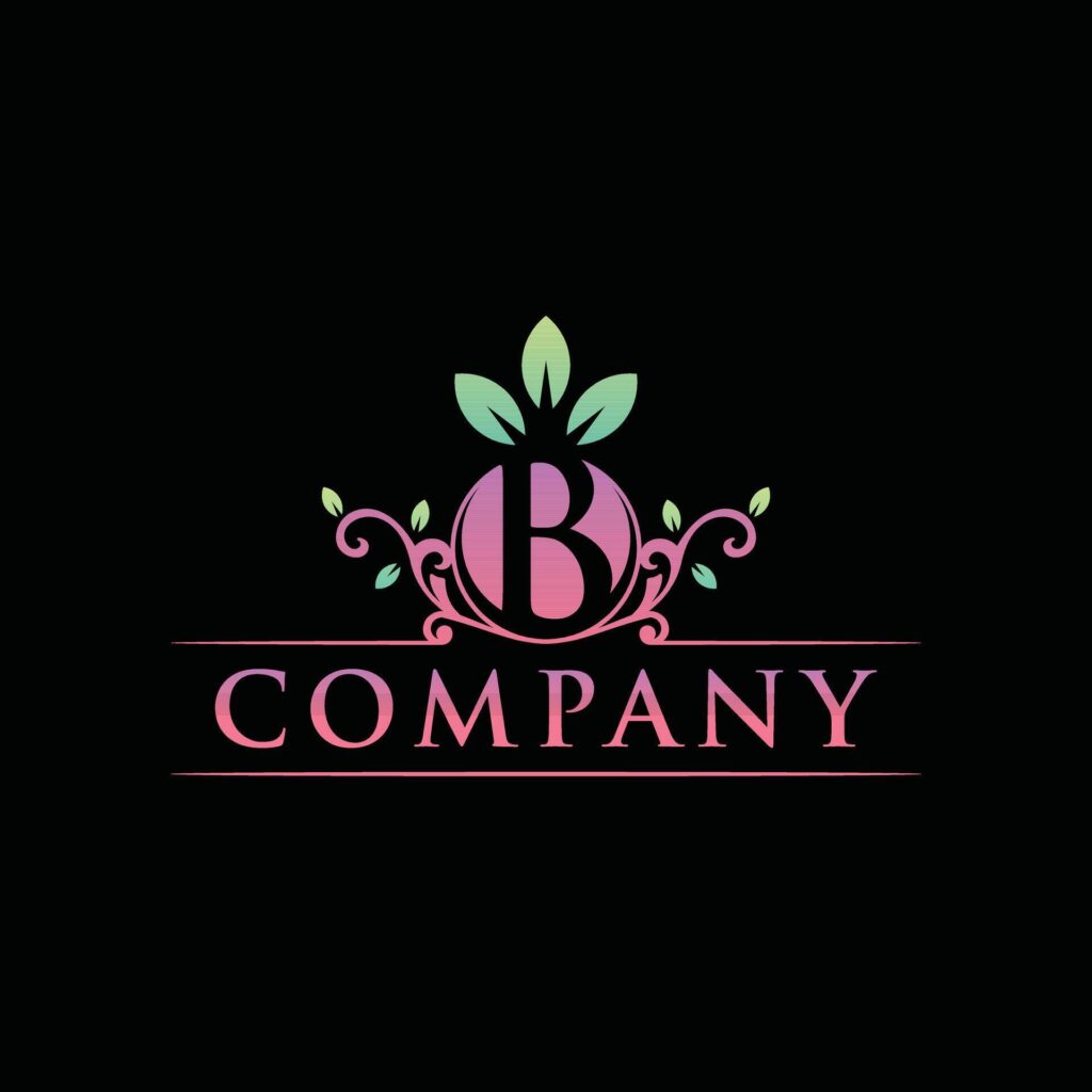 Initial B Berry Luxury icon design, logo for your business and company Stock Free