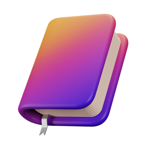 Notebook, book, notes 3D illustration